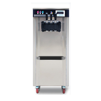 Machine à mélanger professionnelle pour la fabrication de glaces molles à trois saveurs