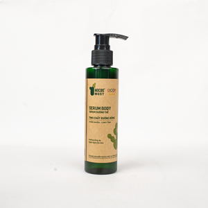 Sérum pour le corps à l'extrait de cactus Nopalea, usage quotidien, 150 ml, flacon compte-gouttes en verre, sérum liquide vert lisse, formule à absorption rapide - Product Image 1