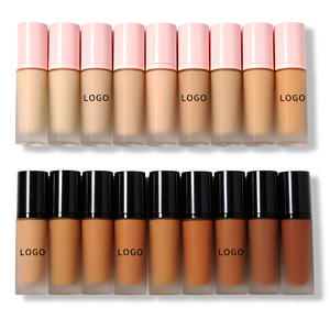 Alta calidad 18 Shade Vegan Cobertura completa Base mate de larga duración Etiqueta privada Cara Maquillaje orgánico Base líquida - Product Image 1