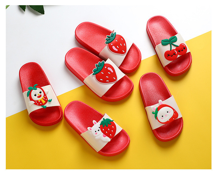 Children's Summer Good Quality Slippers House Slides Sandals Shoes Cute Cartoon Fruits Beach Flip Flops Kids EVA Slippers