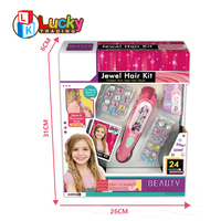 LK jouets nouvel arrivage bricolage bijoux cheveux Kit décoration jouet enfants maquillage Kit pour filles cheveux décorations accessoires