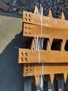 ขอบสนามหญ้าและสวนสไตล์อาร์ตเดโค ทำจากเหล็กคอร์เทนกันน้ำ ไม่ต้องบำรุงรักษา ปรับขนาดได้ ใช้ได้ทั้งภายในและภายนอก ติดตั้งง่าย - Product Image 3