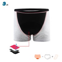 Culotte culotte 4 couches en coton OEM respirante sans odeur pour les menstruations des femmes sous-vêtements menstruels sans PFAS pour hommes