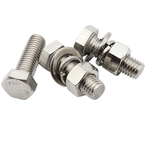 สลักเกลียวหัวหกเหลี่ยมสแตนเลส 70 ตัวพร้อมน็อตและ - Product Image 5