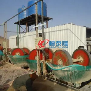 1100 Wet Pan Mill 1200 For Gold Grinding btma Milling Machine Round Mill Ore Roller Grinder China Wet Pan Mill For Gold Milling