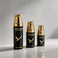 Flacon pompe sans air rechargeable jetable pour cosmétiques et soins de la peau, 5ml 10ml 15ml, crème pour le soin de la peau