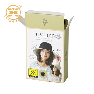 Reciclaje de embalaje plano personalizado con logotipo propio, caja colgante de entrega de sombrero, estante de tienda de estilo de moda, caja de papel de exhibición OEM al por menor - Product Image 2