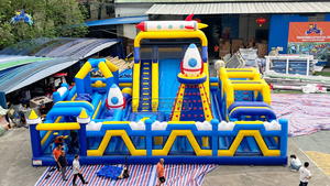 Lilytoys - <span class=keywords><strong>Castillo</strong></span> Inflable Profesional con Tobogán, Diseño de Cohete Espacial, Casa de Brinco de PVC, <span class=keywords><strong>para</strong></span> Parques de Diversiones - Product Image 2