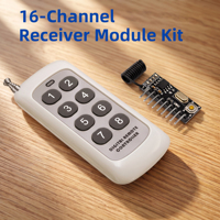 Módulo Receptor RF de 16 Canales y 433mhz, DC3.3-5.5V, para Luces Inteligentes del Hogar y Interruptor de Control Remoto para Pulverizadores Agrícolas