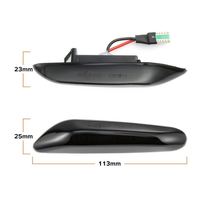 Clignotant latéral à LED séquentiel sans erreur pour BMW E90 E91 E46 E60 E61 E81 E82 E83 E84