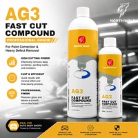 Nouveauté North Wolf AG3 Fast Cut Compound 3 en 1, polissage de peinture automobile en plastique, correction de la peinture, 500 ml/1 L