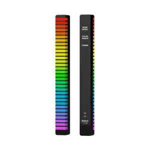 Creativo LED Audio Del Desktop Bar Attivazione Vocale Pick-Up Atmosfera Luce RGB Colorato Auto Sensore Musica Ritmo Della Lampada