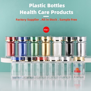 40CC PS Flacon de pilules vides avec bouchons, étiquettes Conteneur de médicaments en plastique Flacons de pilules et capsules en stock - Product Image 2