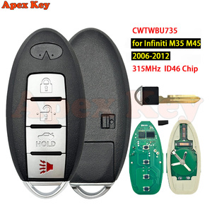 Clé télécommande de voiture CWTWBU735, puce ID46 315MHz pour Infiniti M35 M45 2006-2012 - Product Image 1