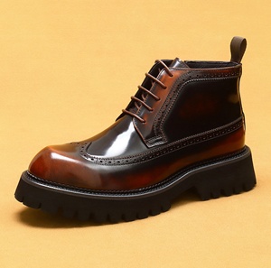 Chaussures habillées Oxford en cuir véritable à bout en acier pour hommes, de haute qualité, à enfiler, pour mariage, fête ou affaires - Product Image 2