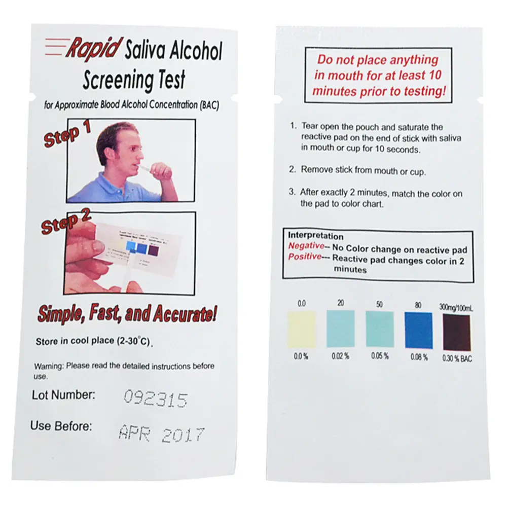 GREENWON Alcohol Test Kit、Saliva Alcohol Test Strip、Alcohol Test Machine