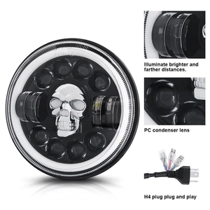 HYNBYZJ  <span class=keywords><strong>Automobiles</strong></span> Phare LED 5,75 pouces pour camion, voiture tout-terrain, feux halo, phare rond LED étanche - Product Image 5