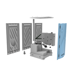 Toilettes portables Toppla PottyToilet VIP, toilettes mobiles pour festivals, toilettes mobiles portables - Product Image 4