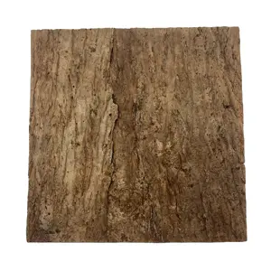 LEECORK Custom Size Eco Friendly Tree Bark Wall Tiles Cork Wall Panels 3D Cork Bark Wall Tile For Decoration