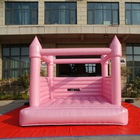 Château gonflable à paillettes avec structure de saut de 13x13 pieds en PVC, idéal pour les fêtes d'anniversaire et la location