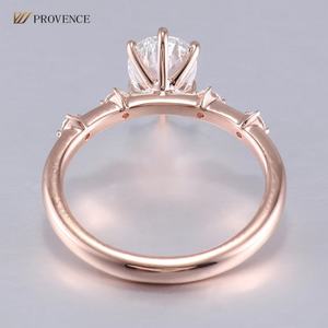 Anillos de Joyería de Moda con Diamantes Cultivados en Laboratorio con Corte de Pera en Oro Rosa de 18K, 14K y 10K, Certificados por IGI, Gran Oferta, Alta Joyería para Mujer - Product Image 2
