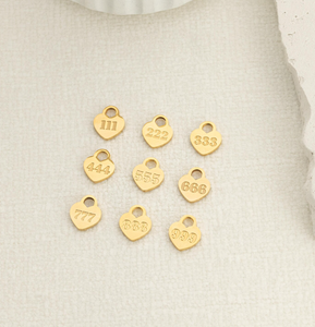 Collana pendente a forma di cuore numero ciondolo incisione spazi vuoti con nome personalizzato collana regali <span class=keywords><strong>per</strong></span> la festa della mamma <span class=keywords><strong>per</strong></span> gli amici - Product Image 5