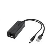 Répartiteur PoE HX-PD-24 48V 24V 1A 10/100Mbps 25W IEEE802.3-AF/AT en plastique ABS pour câble RJ45, système de caméra IP de surveillance