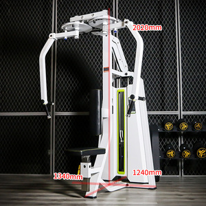 Máquina de Ejercicios para Pecho con Brazos Rectos y Asiento, 2020 mm, Ajustable, Equipo de Gimnasio Comercial para Entrenamiento de Pecho - Product Image 1