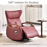 Fauteuil de salon moderne multifonctionnel et pivotant de style chinois pour la détente