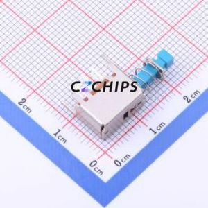 PS-22E26 Pushbutton Switch Through hole Component (THT) Switch 2P2T 100000 9.6mm 22.1mm - Product Image 2