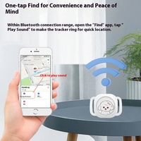 Collier de suivi GPS anti-perte pour chien avec matériau plastique réseau Bluetooth 4G étanche IP67 pour IOS