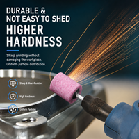 Têtes abrasives coniques et cylindriques pour outils rotatifs, meules à poncer montées pour meuleuse droite Dremel, polissage et ébavurage du métal, OEM