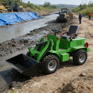 <span class=keywords><strong>Chargeur</strong></span> <span class=keywords><strong>articulé</strong></span> électrique flexible CE EPA 4x4 sur roues pour terrains complexes, travaux de construction de jardins et petites opérations <span class=keywords><strong>mini</strong></span>ères - Product Image 1
