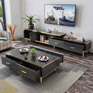 Table Basse Rétractable et Meuble <span class=keywords><strong>TV</strong></span> Nordiques Simples Modernes Style Luxe Léger, Meubles Économiques en Bois pour <span class=keywords><strong>Petit</strong></span> Appartement - Product Image 1