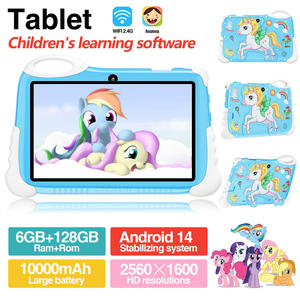 Tablet per Bambini da 7 Pollici Best-Seller, Design Little Pony, Android 14, 6+128GB, <span class=keywords><strong>Google</strong></span>, Batteria Grande, 5G WiFi, Cover Posteriore in Plastica Ecologica - Product Image 3