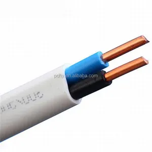Home Improvement White 2 3 core Copper Wire And Electricity Cable Bvvb 1 1.5 2.5 4 6 Mm power Cables And Wire electric wire