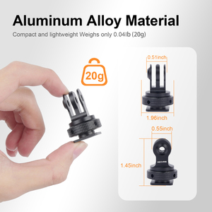 Soporte Universal Mechrig de Aleación de Aluminio Ligero y Duradero con Doble Tornillo de Alta Calidad y Flexibilidad de <span class=keywords><strong>360</strong></span> Grados para Cámaras de Acción GoPro - Product Image 6