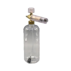 Pot long transparent en métal de 1L à bouche ronde avec <span class=keywords><strong>bec</strong></span> hexagonal en métal et pistolet à mousse Pistolet à mousse en aluminium - Product Image 3