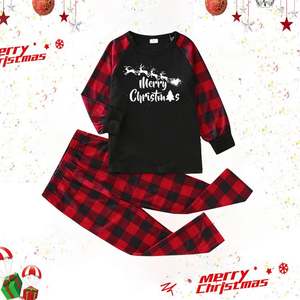 Snow Man Noël Famille Vêtements assortis Pyjamas de Noël Vêtements pour la famille Maman et moi Tenues - Product Image 4