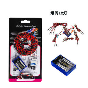 Piezas de Mejora para Auto RC <span class=keywords><strong>1</strong></span>/<span class=keywords><strong>10</strong></span>, Kit de Luces Estroboscópicas LED Ultra Brillantes de 12 LED, <span class=keywords><strong>1</strong></span>/<span class=keywords><strong>10</strong></span> <span class=keywords><strong>1</strong></span>/8 <span class=keywords><strong>TAMIYA</strong></span> TRX 4WD Axial SCX10 Truck D90 - Product Image 3
