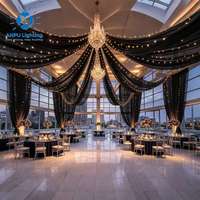 Lámpara de Techo LED Anpu Omantic Flowing, con Clasificación IP65, de Aleación de Aluminio, Regulable, Decorativa para Bodas y Eventos Festivos