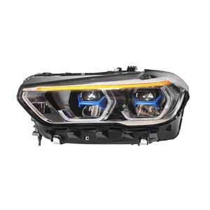 Conjunto de Faros Delanteros para BMW X5 X6, Luces LED DRL, Señal de Giro Secuencial, Luz Láser 6000K 30000 Lm, Actualización Retrofit - Product Image 4