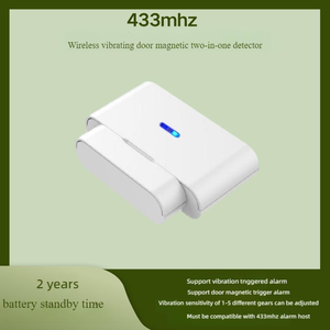 Thông Minh Cảnh Báo 433Mhz cửa không dây cảm biến, có thể điều chỉnh độ nhạy rung & Kính phá vỡ <span class=keywords><strong>Detector</strong></span> cho an ninh nhà hệ thống - Product Image 5