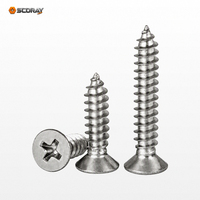 304 Stainless Steel Phillips Countersunk Flat Head Tapping Screws KA M1 M1.2 M1.4 M1.6 M2 M2.5 M3 M3.5 M4 M5 M6 3-100mm Metric