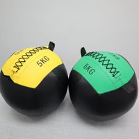 Balón Medicinal HYROX para Fitness, Sentadillas Profundas, Entrenamiento del Core, Balón Medicinal Suave, Balón de Pared, Equilibrio, Balón de Gravedad Sólido No Elástico
