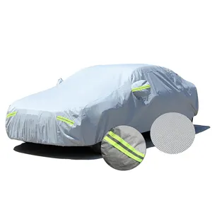 Kayme — housse de voiture universelle ajustée, couverture en tissu imperméable, contre la pluie, le soleil, la neige, l'intérieur et l'extérieur, pour berline, Portable