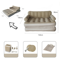 Haute qualité Portable gonflable Air chaise longue pliable en plastique matelas canapé pouf canapé pour chambre salon Camping plage