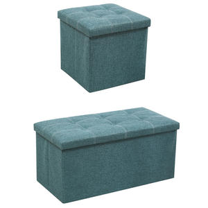 Tabouret de rangement pliable empilable pour vêtements, design écologique, grande capacité, ottoman de rangement en gros - Product Image 5