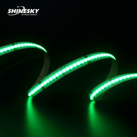 Lampu Strip Led Cob Rgbw Cob tahan air IP68 lampu Strip Led 16 W/M DC 12V 24V 840Led fleksibel lampu Strip Led Rgb Cob