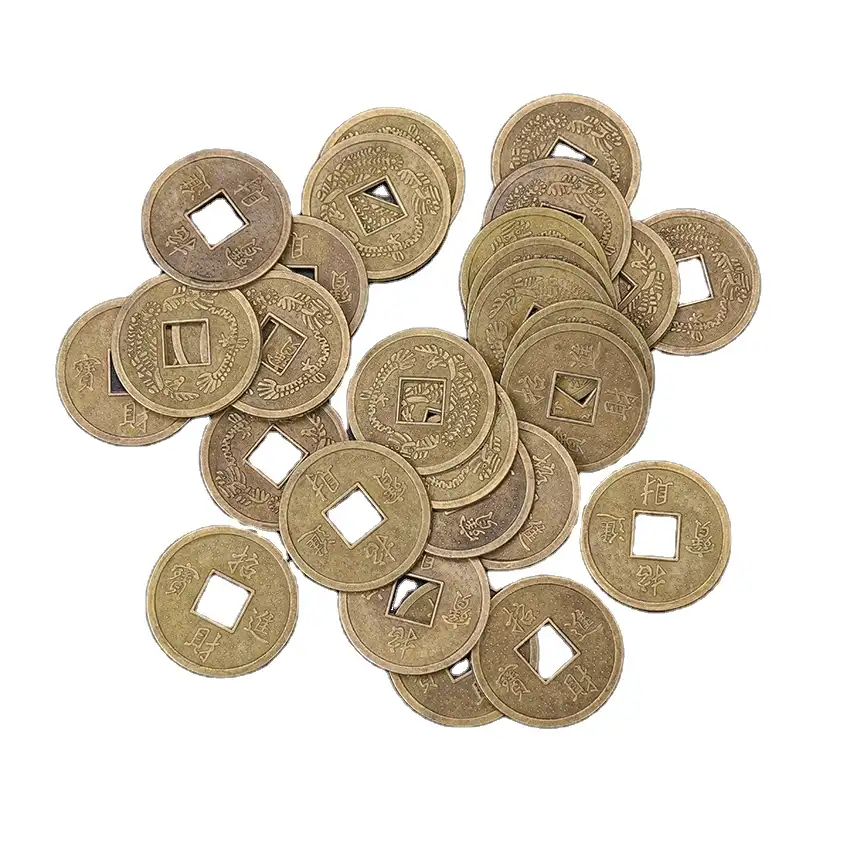 50 Stuks Chinese Feng Shui Lucky Ching Oude Munten Antieke Fortuin Geld Coin Luck Fortune Rijkdom Woondecoratie Munten